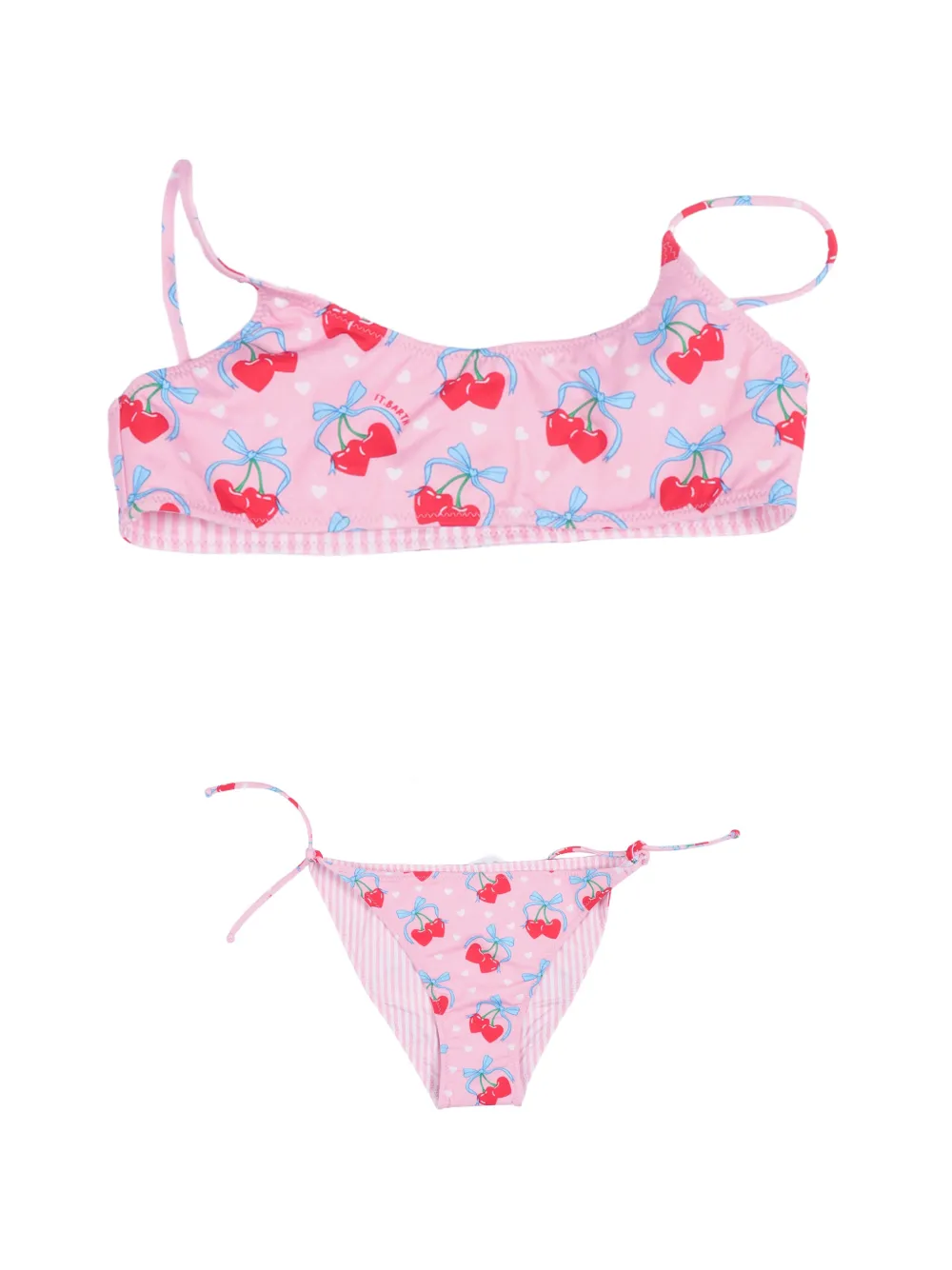 MC2 Saint Barth Kids cherry-print bikini - Pink