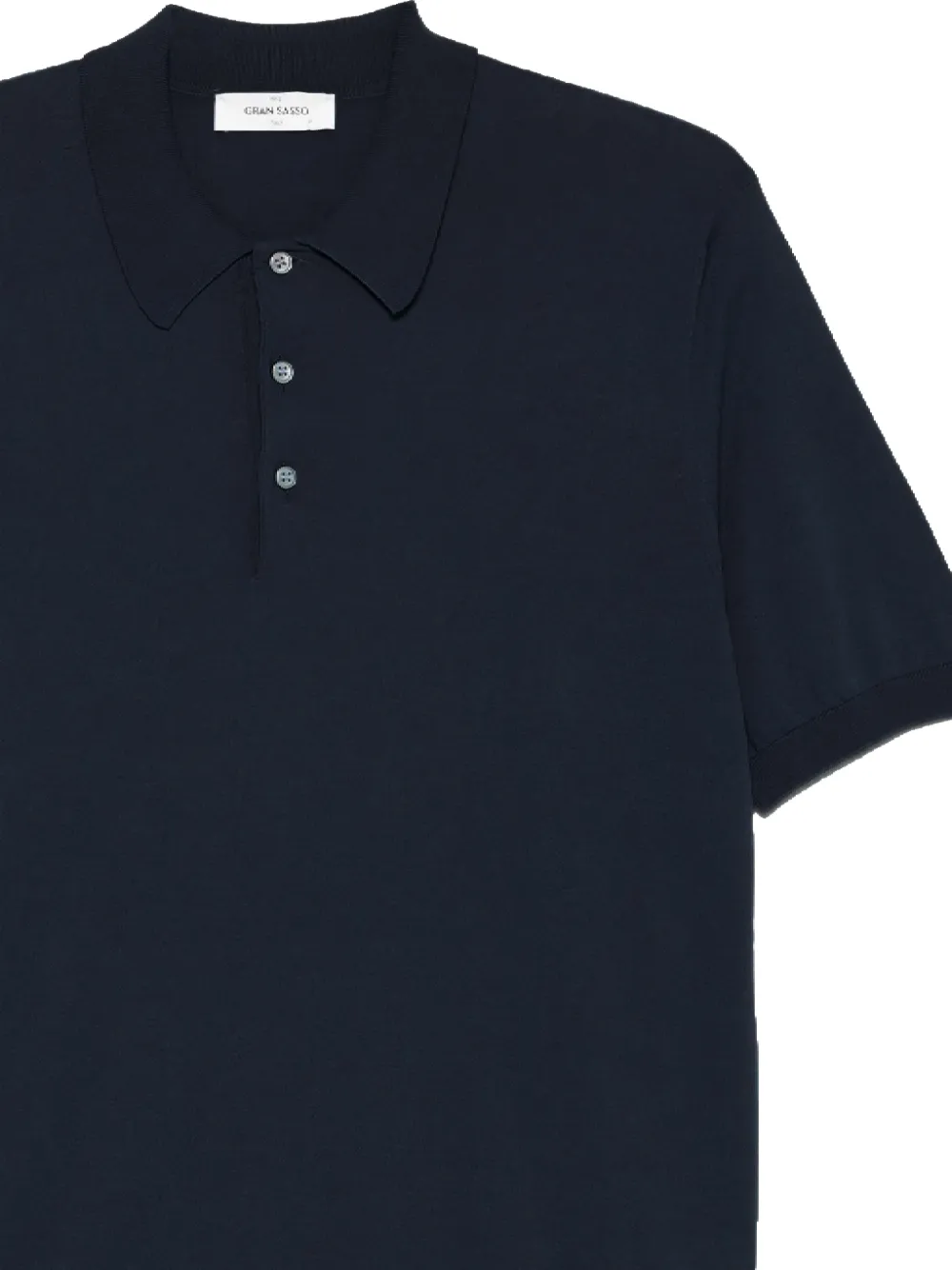 Buttoned Short-Sleeved Polo Shirt