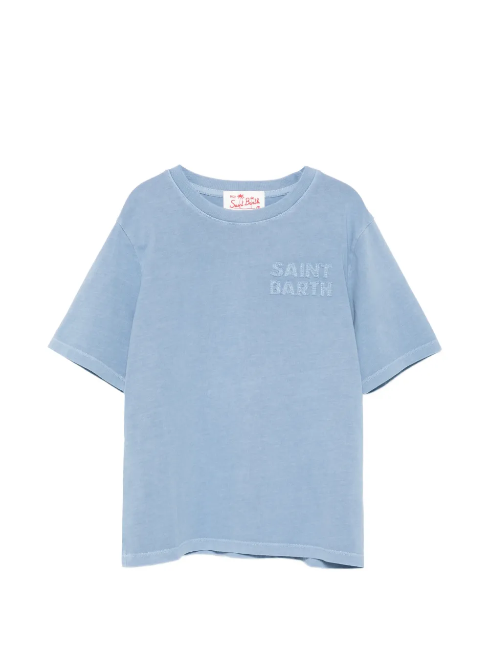 MC2 Saint Barth Kids embroidered T-shirt - Blu