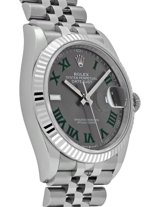 Rolex 2025 未使用 デイトジャスト ウィンブルドン 36mm | グレー