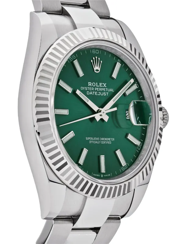 Rolex 2025 未使用 デイトジャスト ウィンブルドン 41mm | グリーン