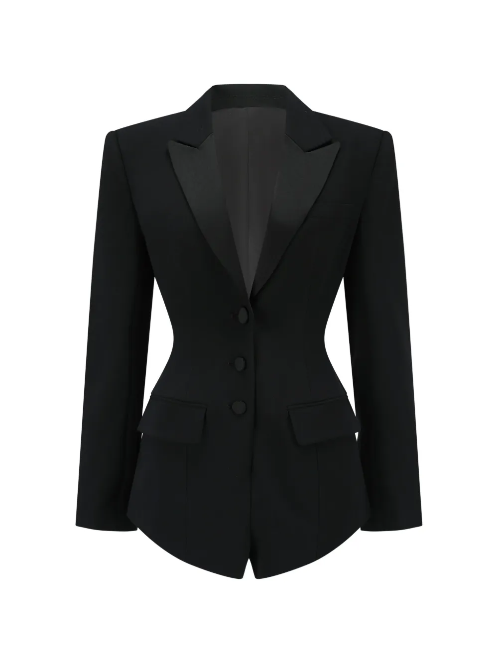 OUDE WAAG button notched blazer - Black