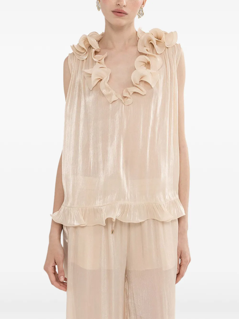 NISSA Pantaloni a gamba ampia - Toni neutri