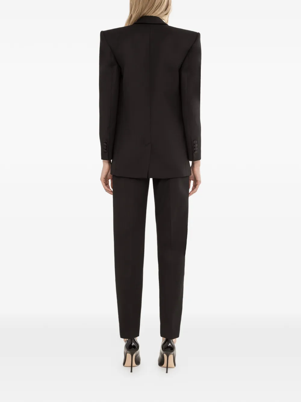 NISSA Wollen smoking blazer Zwart