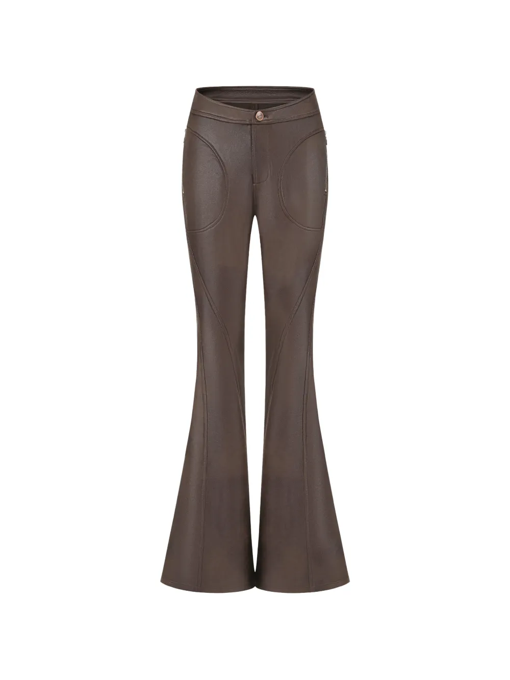 OUDE WAAG multiple-panel trousers - Marrone