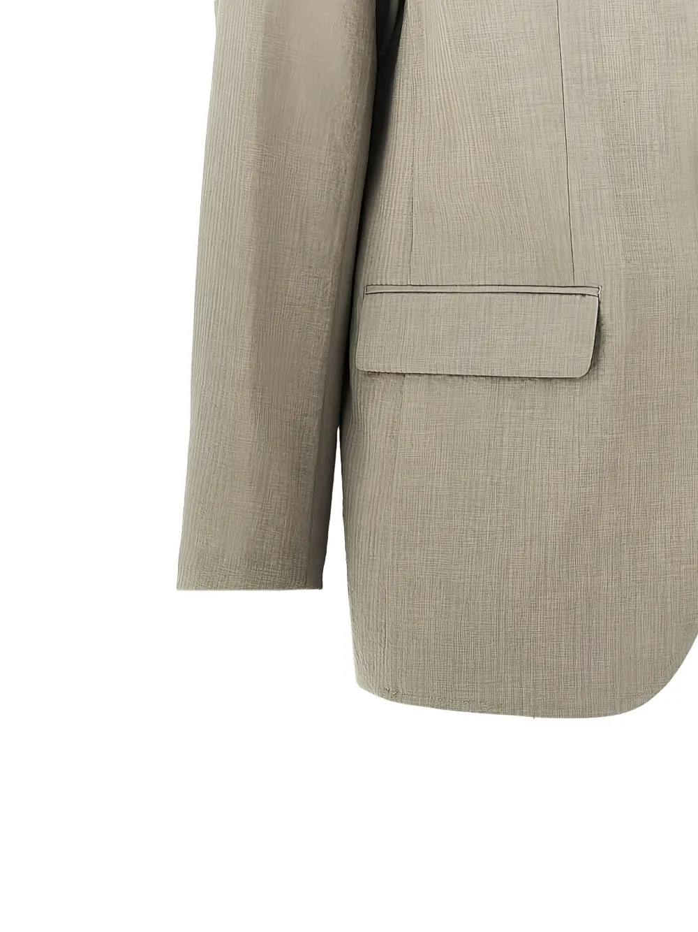 Emporio Armani Blazer met enkele knoop Beige