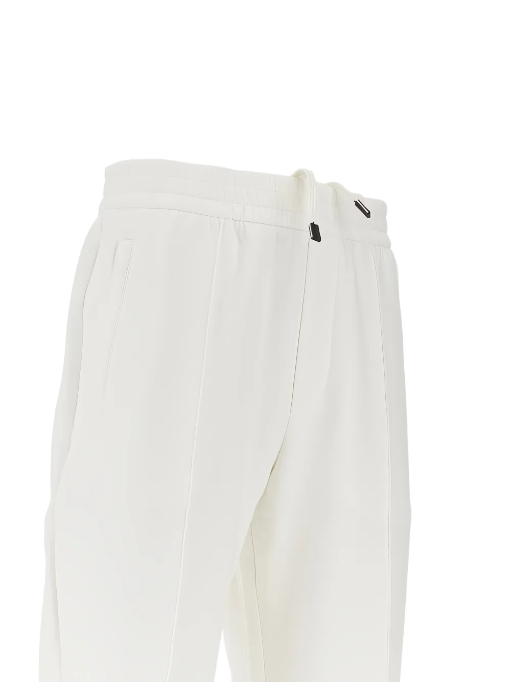 Emporio Armani Broek met elastische taille Beige