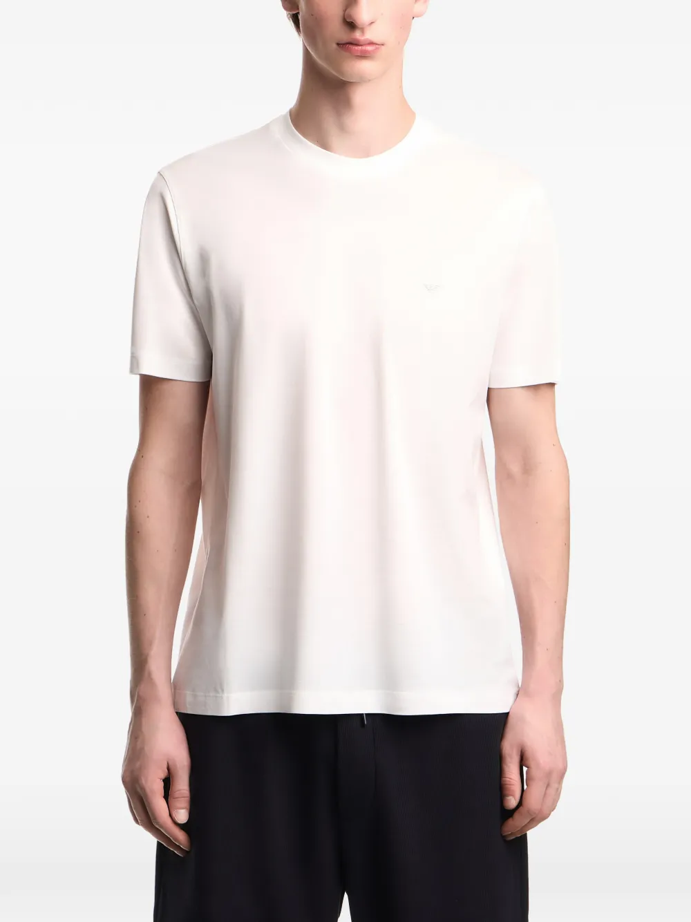 Emporio Armani T-shirt met logodetail Wit