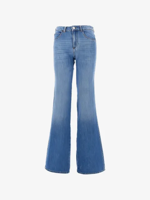 Emporio Armani jeans acampanados con cinco bolsillos