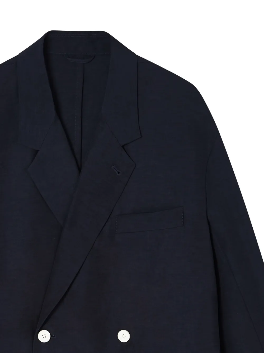 Emporio Armani Jack met dubbele rij knopen Blauw