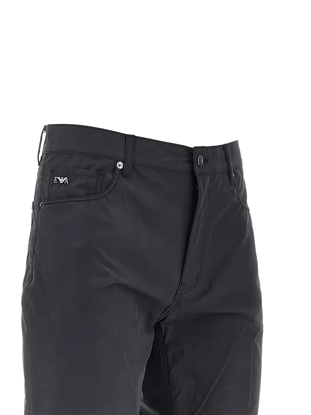 Emporio Armani Broek met logo en zak Grijs