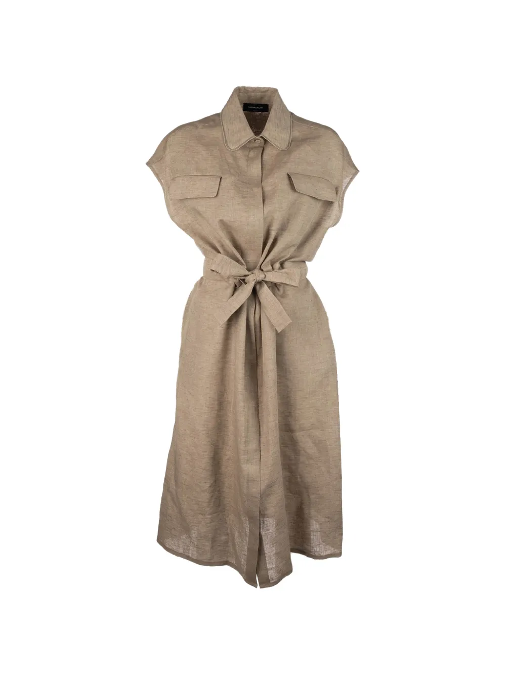 Fabiana Filippi Abiti belted-detail midi dress - Toni neutri