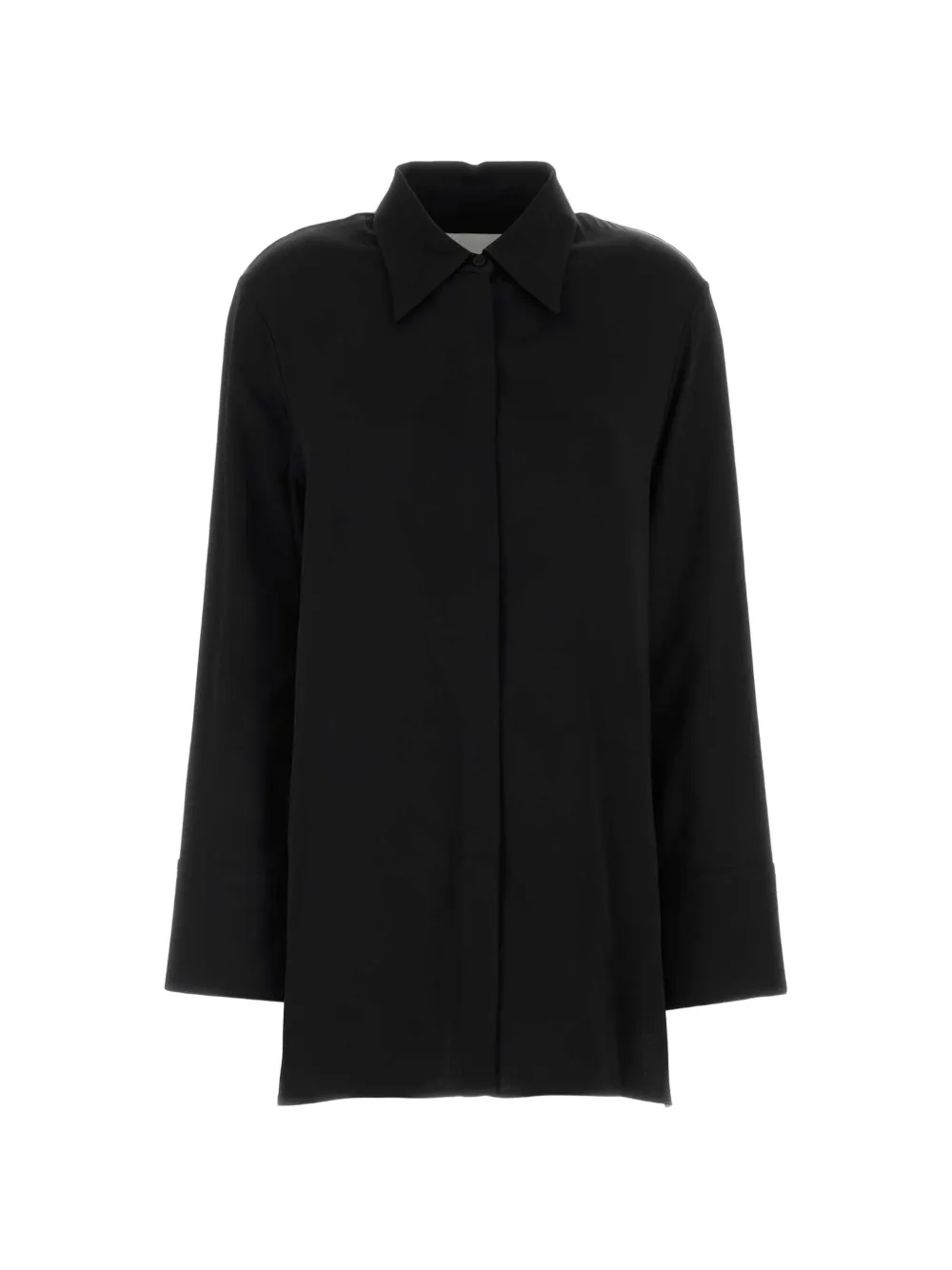 Jil Sander satin oversize shirt - Black