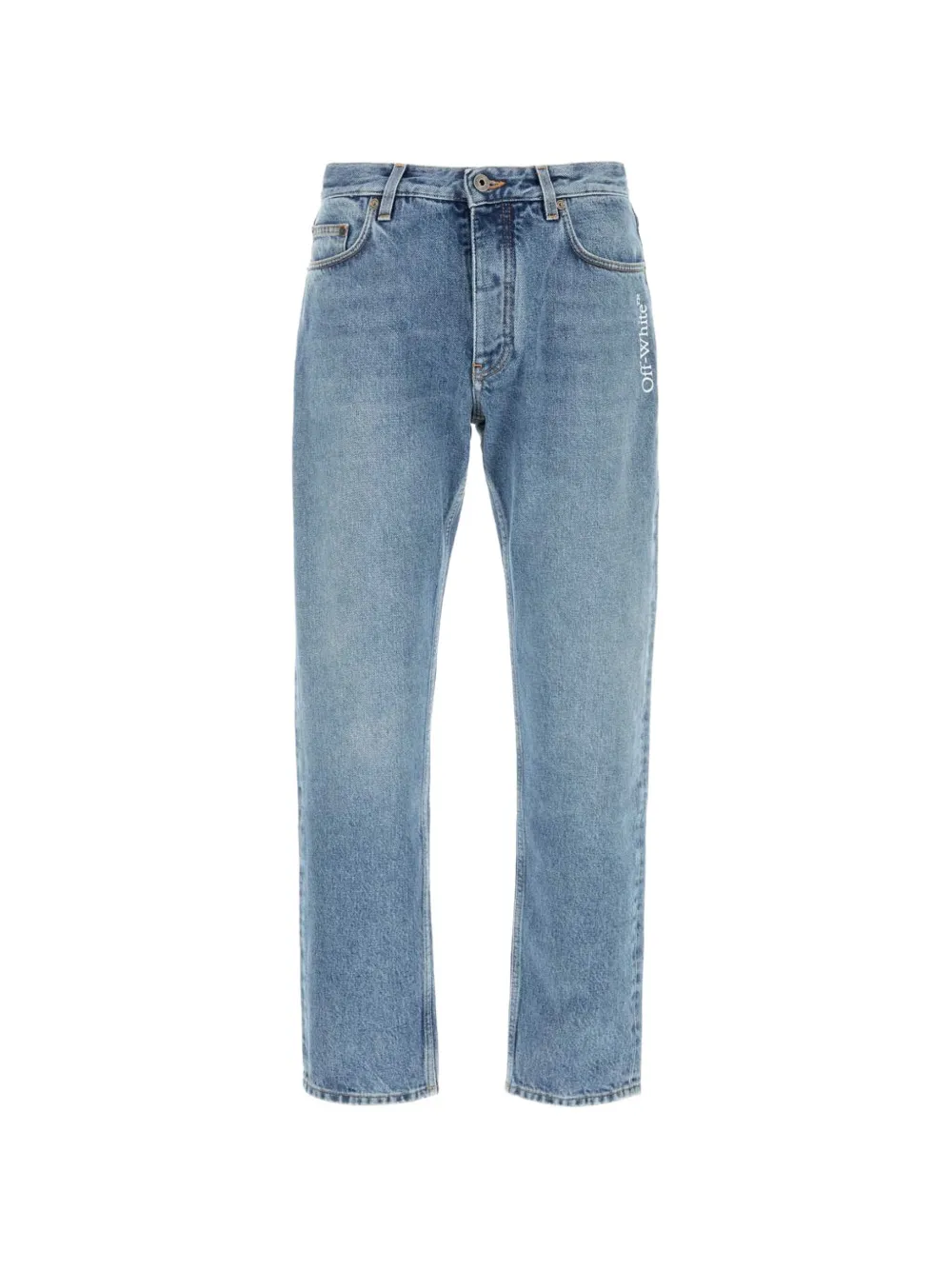 Off-White arrow tapered jeans - Blu