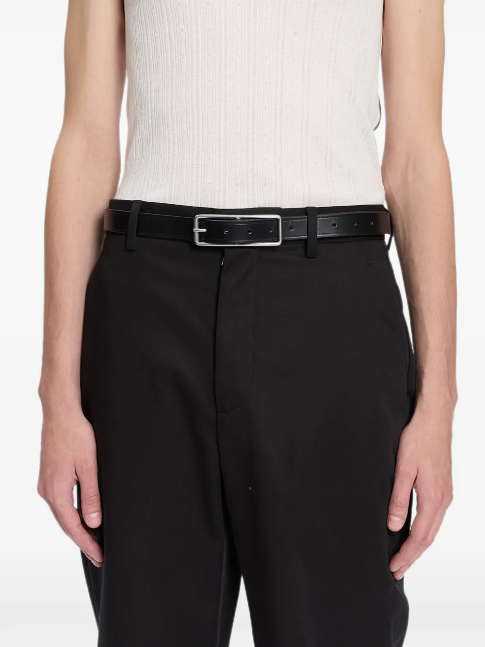 Ann Demeulemeester Leren gespriem Zwart