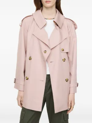 Burberry Short Tropical Gabardine Fitzrovia Trench Coat | Pink