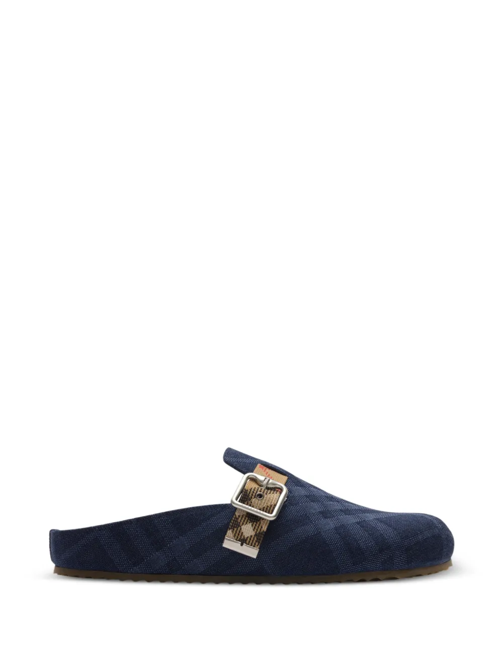 Burberry Check denim Urchin clogs - Blu