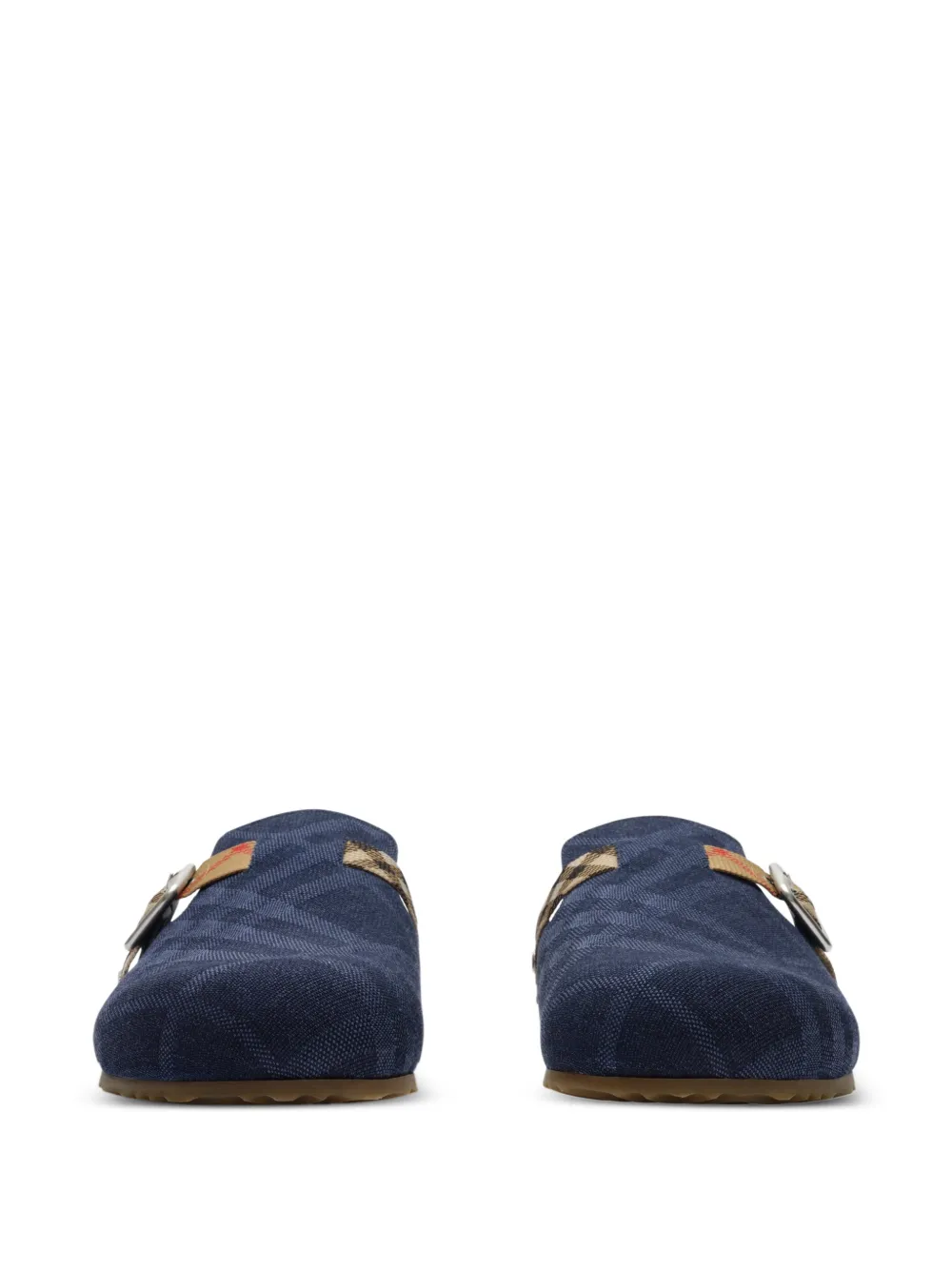 Burberry Urchin denim geruite klompen Blauw