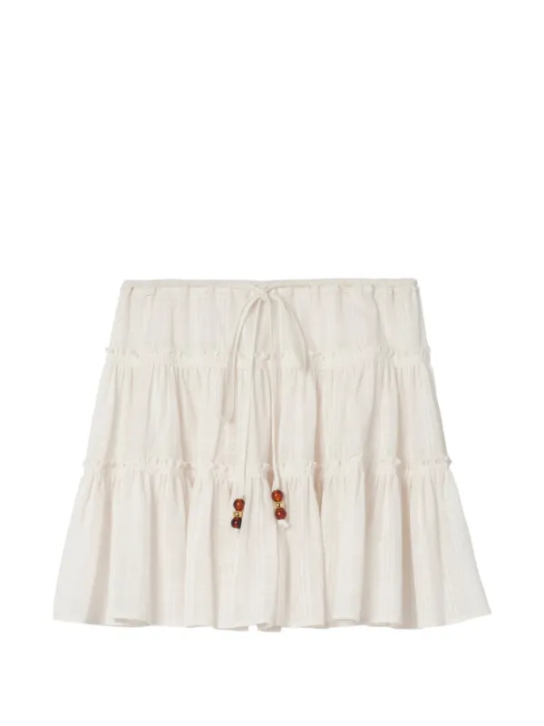Burberry チェック コットンボイルスカート | ニュートラル | FARFETCH JP