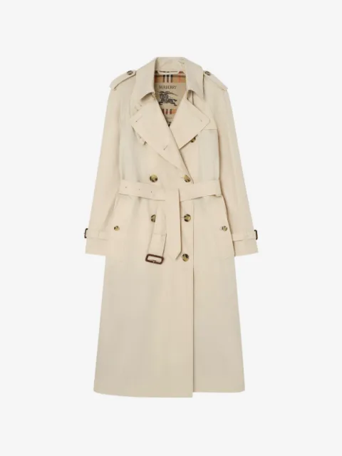 Burberry long trench en gabardine tropicale Waterloo