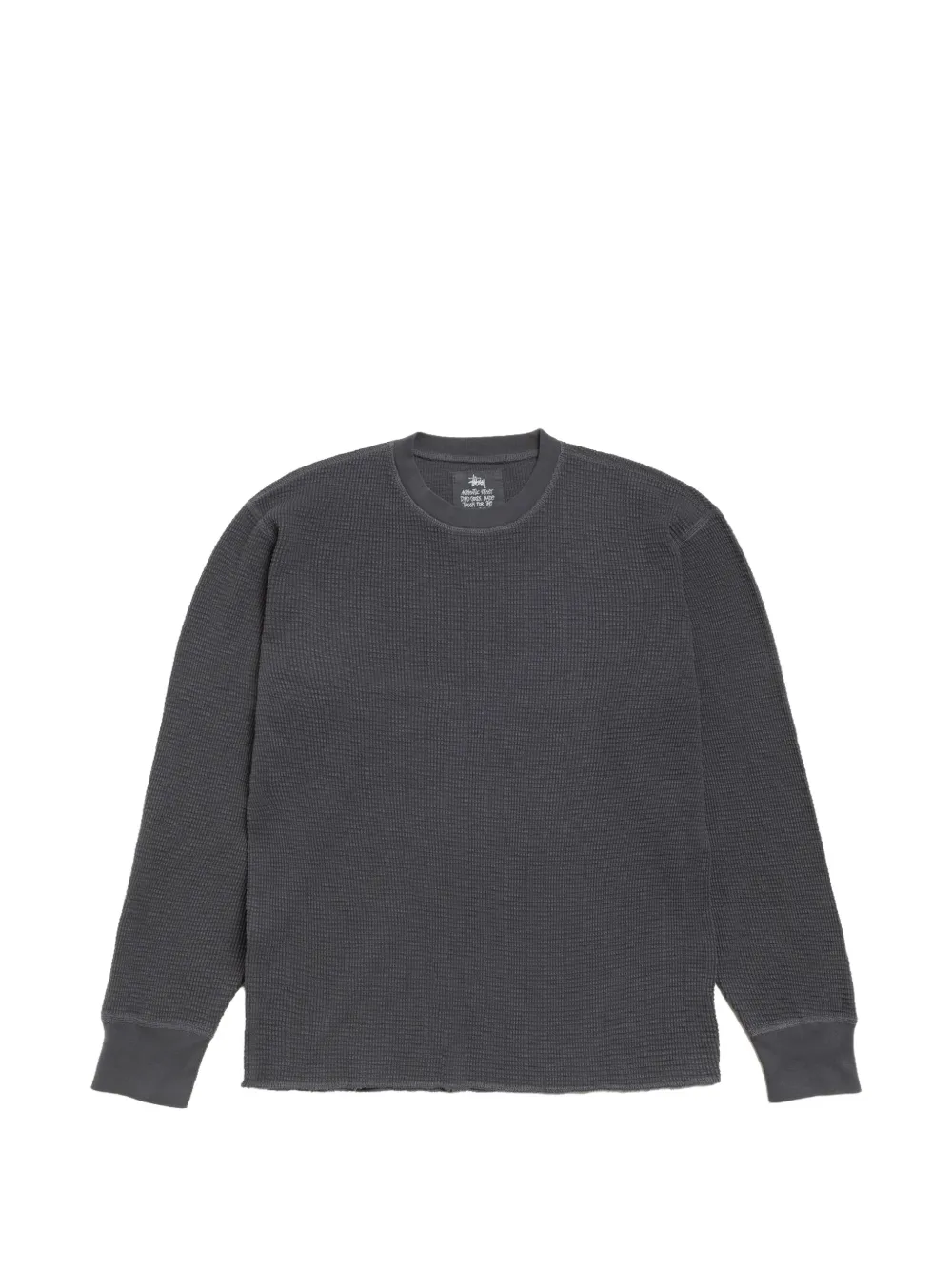 Stüssy Maglione Pigment Dyed LS Thermal - Grigio