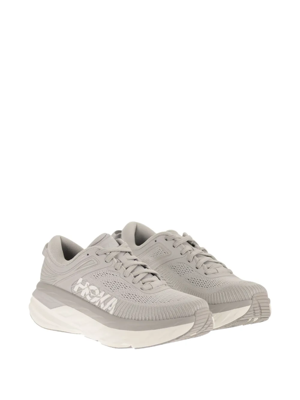 HOKA Bondi 7 mesh sneakers Grijs