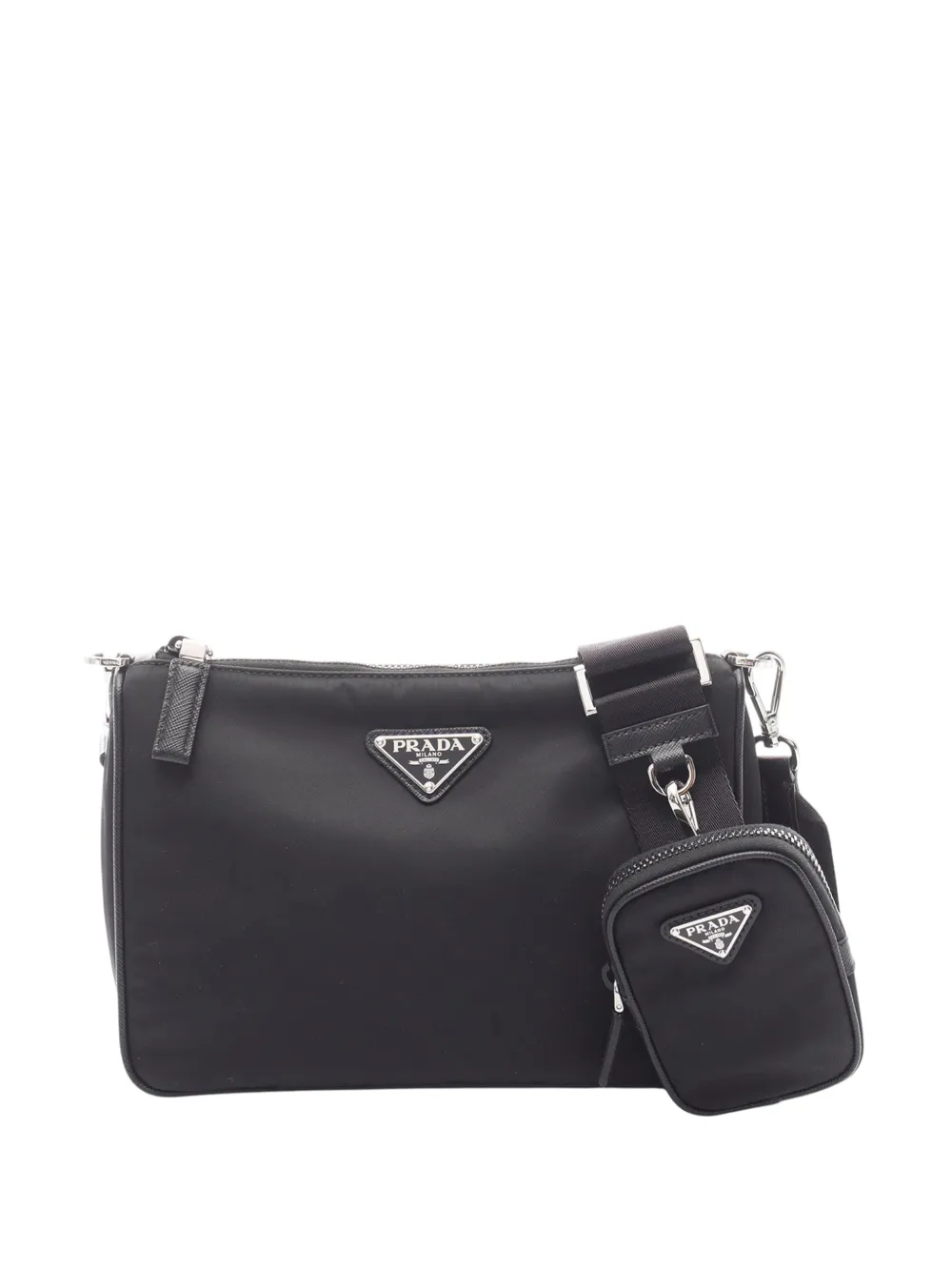 Prada Pre-Owned 2013-2025 Tessuto crossbody bag - Nero