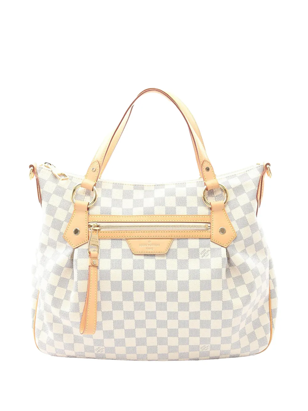 Louis Vuitton Pre-Owned 2012 Damier Azur Evora MM satchel - Bianco