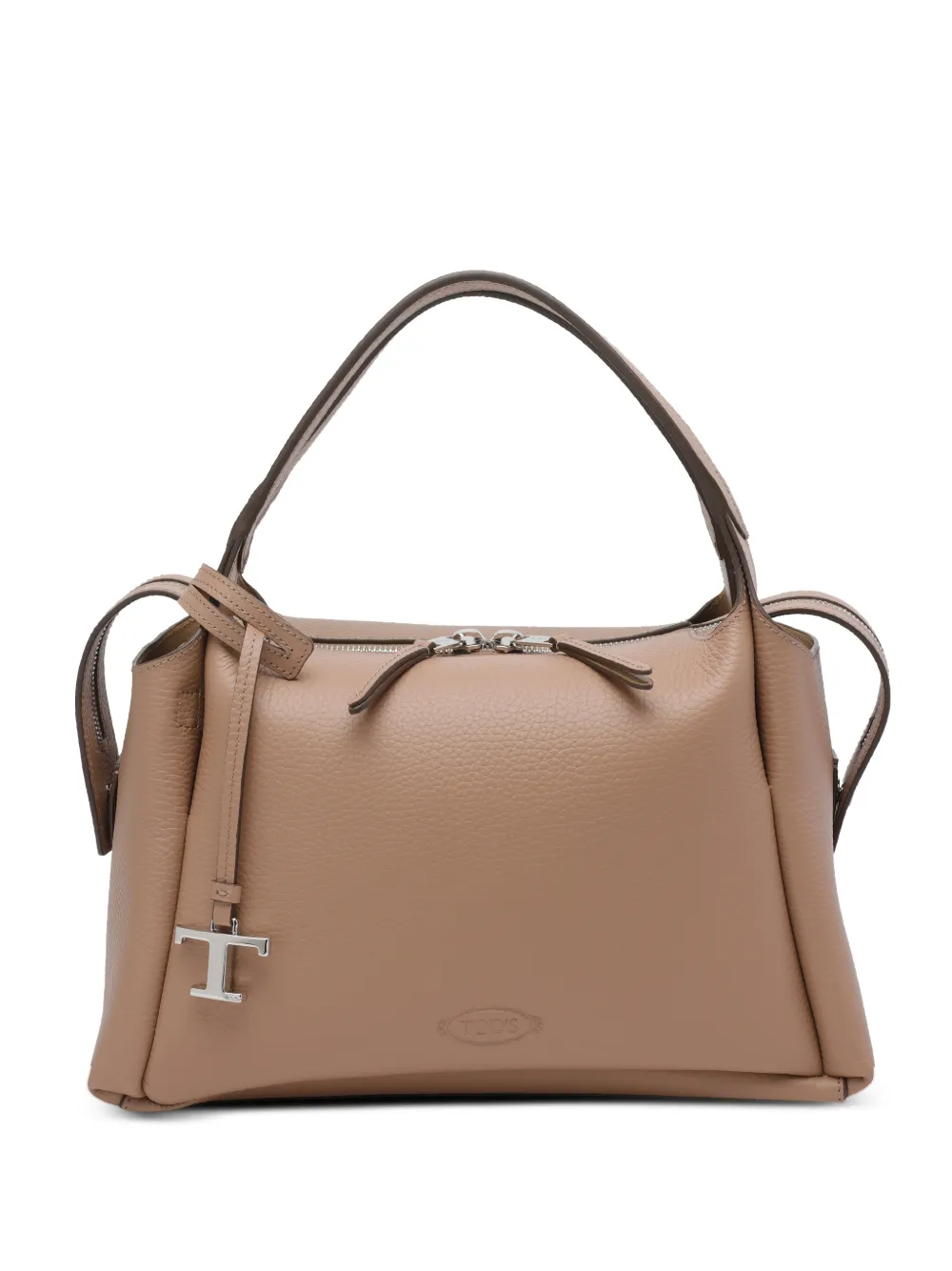 Tod's boston double handle clutch bag - Toni neutri