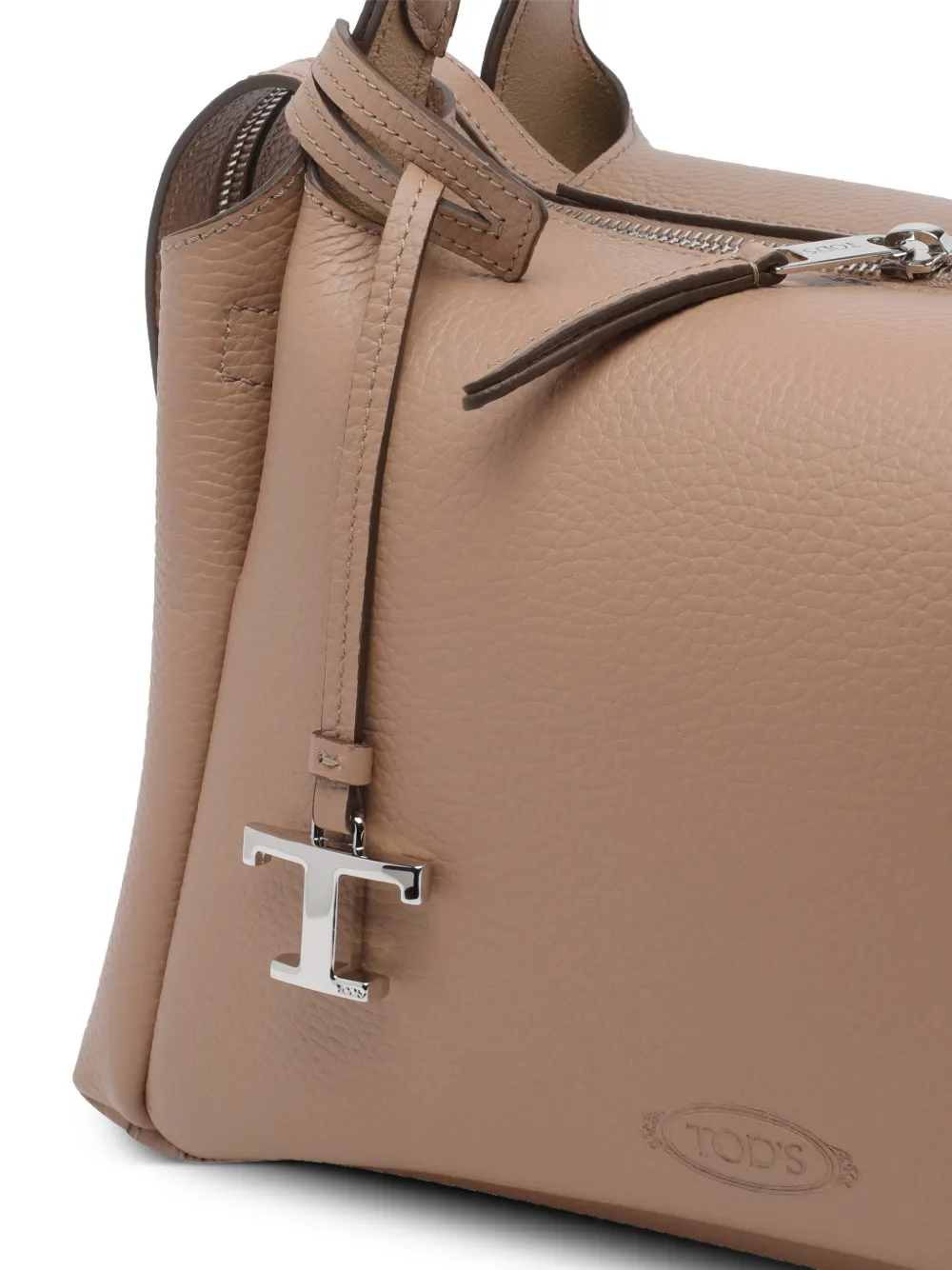 Tod's Boston clutch met dubbele handgreep Beige