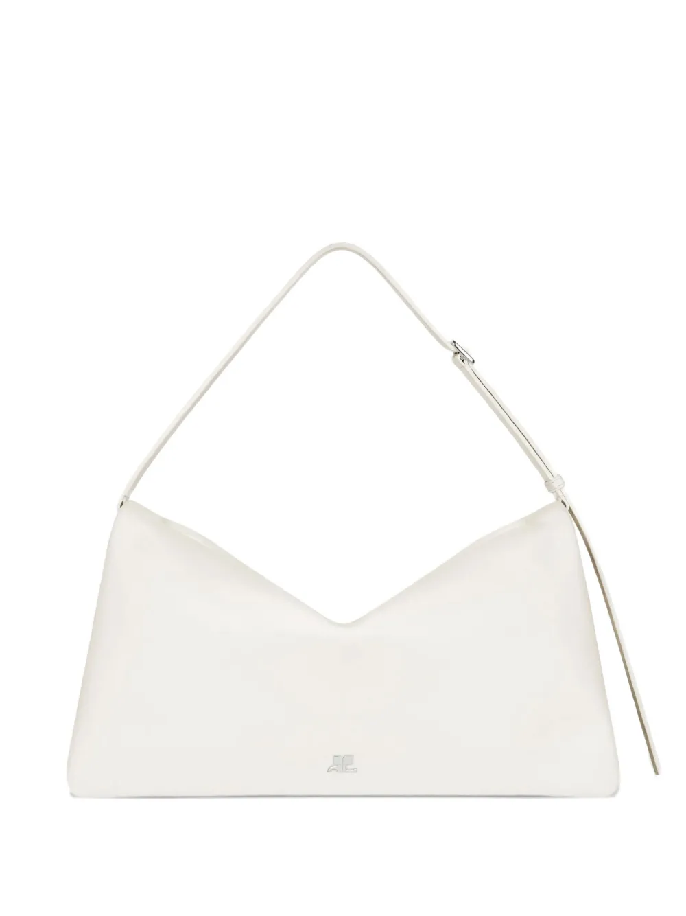 Courrèges Cuff leather shoulder bag - Weiß