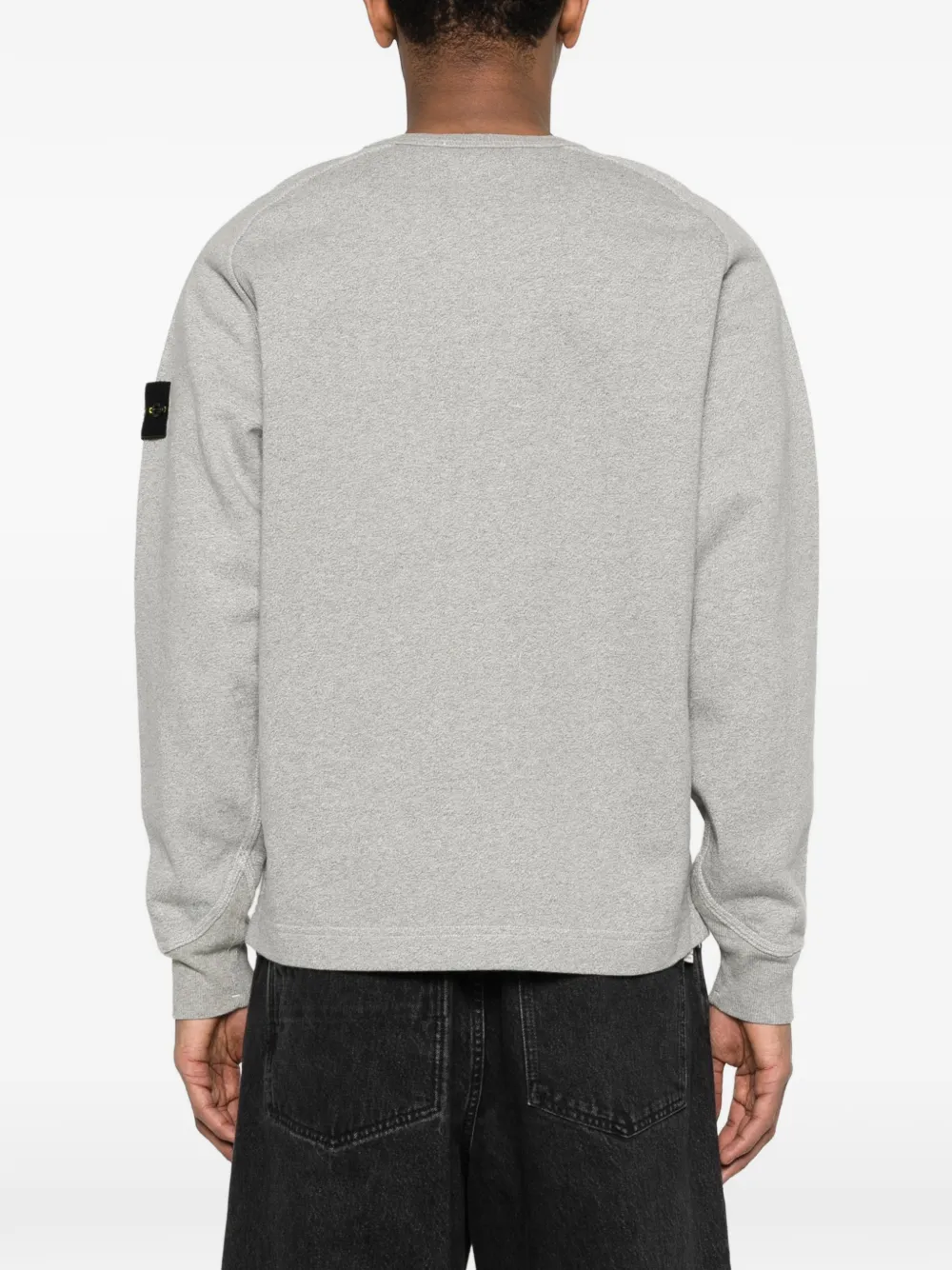 Stone Island 6100022 Melange fleece sweater Grijs