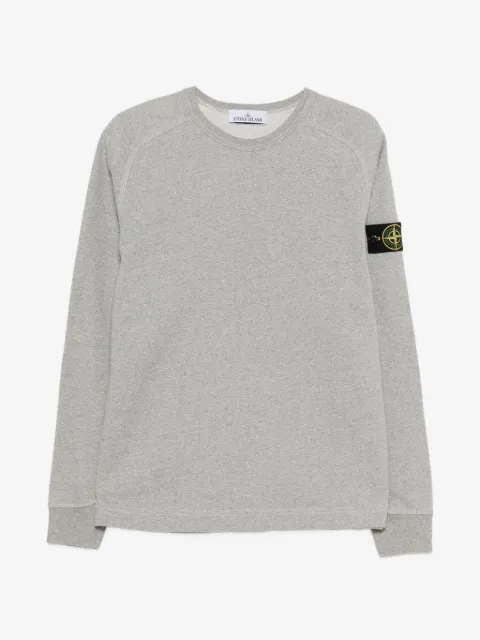 Stone Island 6100022 melange fleece sweatshirt 