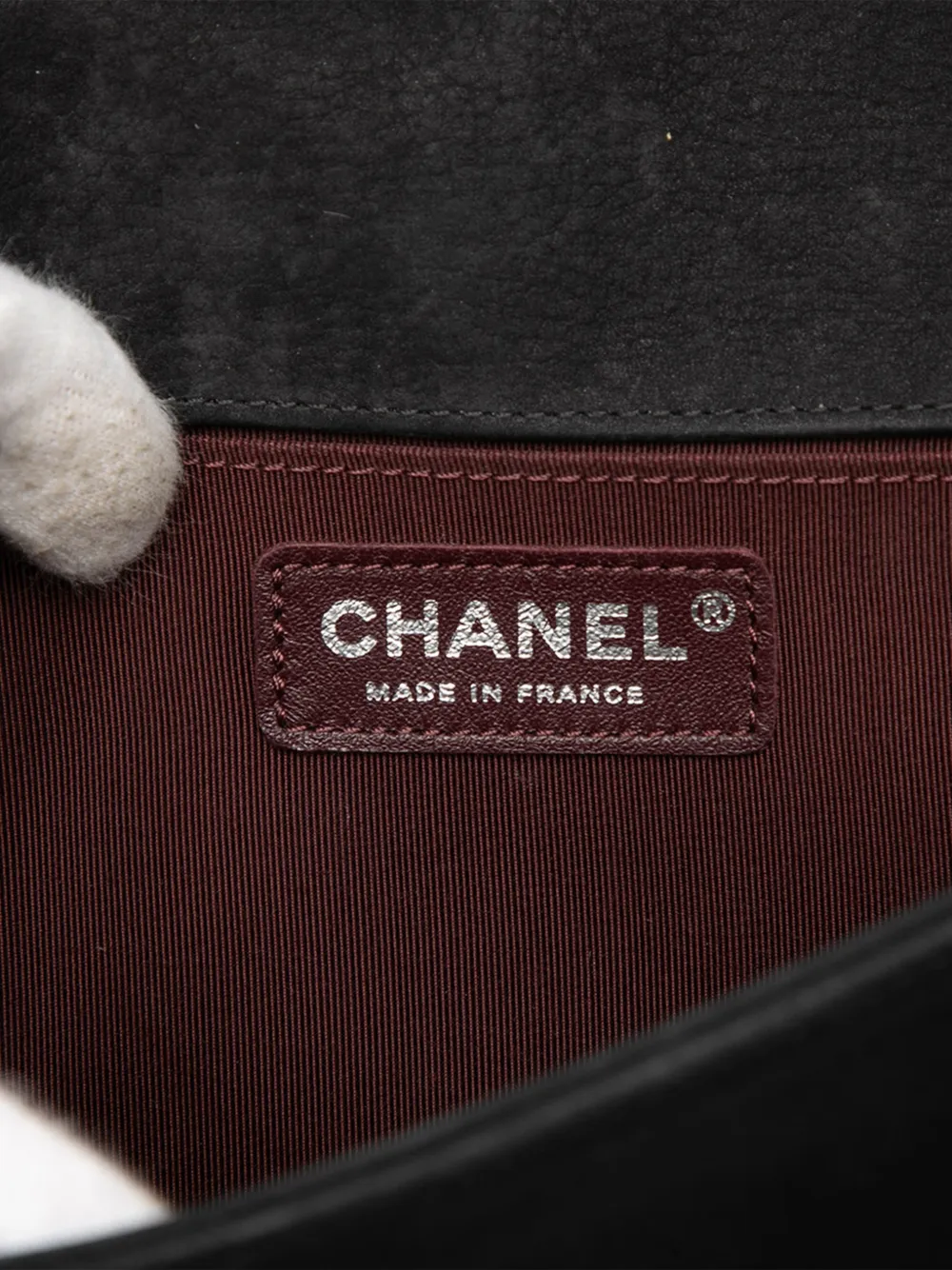 2016-2017 Old Medium Chevron Suede Boy Flap Crossbody Bag