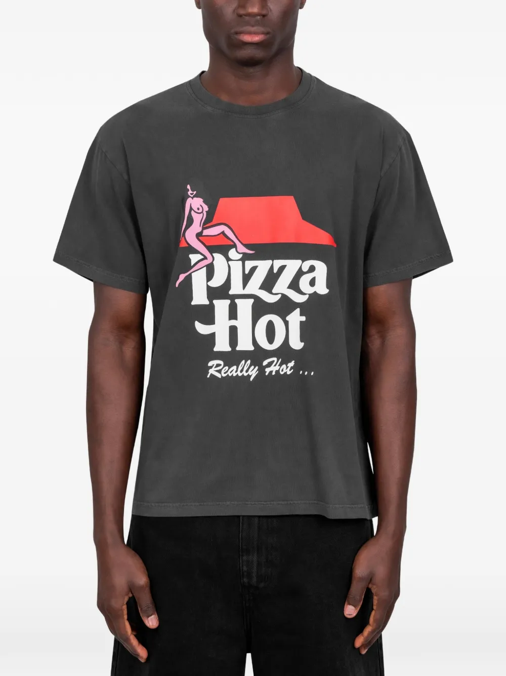 CARNE BOLLENTE Pizza Hot T-shirt - Grigio