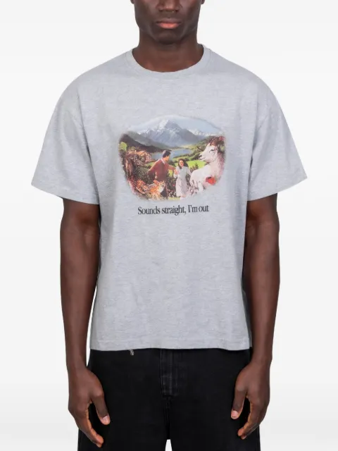 CARNE BOLLENTE Sounds Straight, I'm Out graphic-print T-shirt