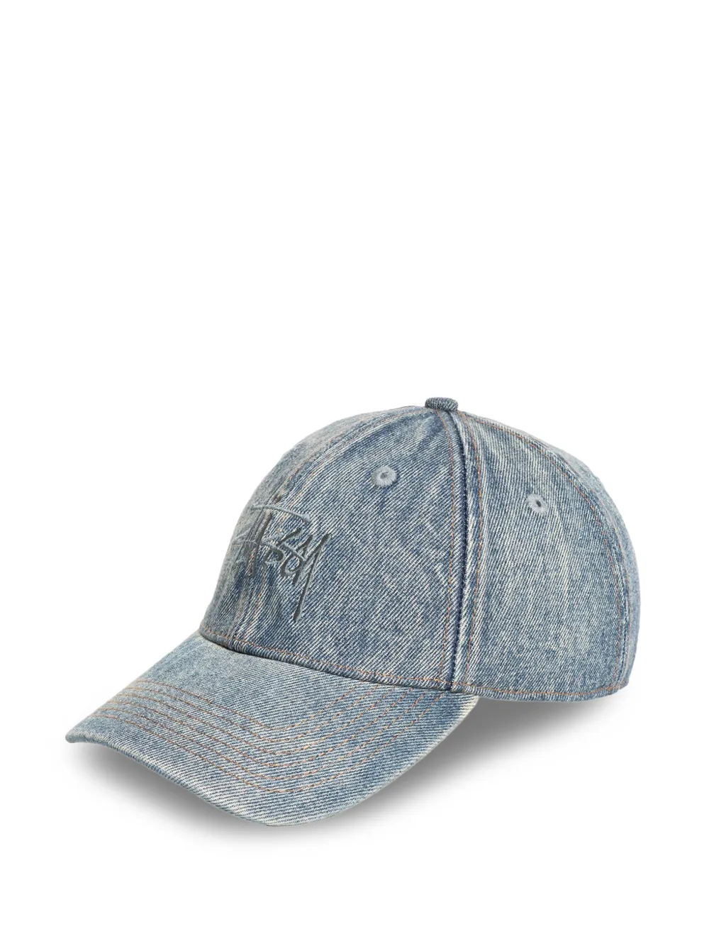  Stüssy Low Profile Denim Strapback Cap Hat - Blue 