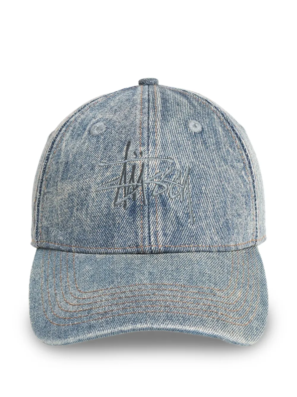 Stüssy Low Profile denim strapback cap hat - Blu