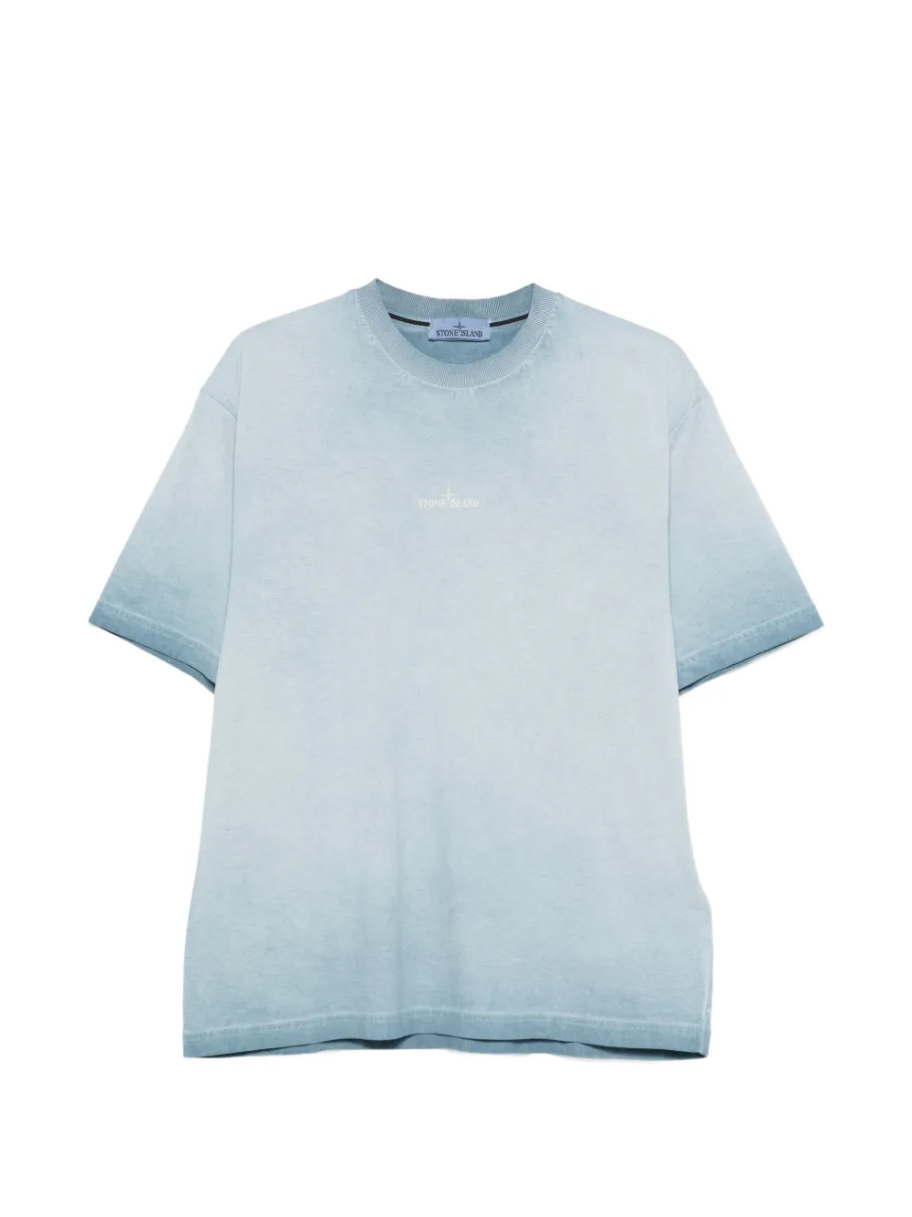 Stone Island logo T-shirt - Blu