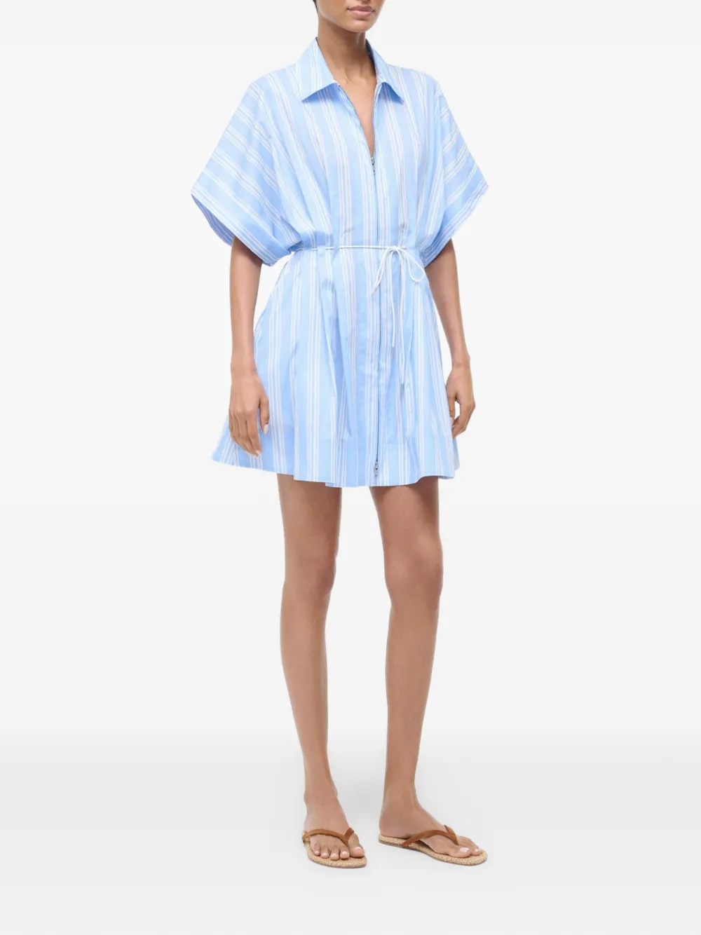 Striped Drawstring Dress