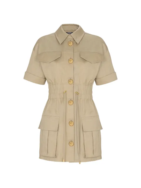 Balmain فستان بأزرار وأربعة جيوب