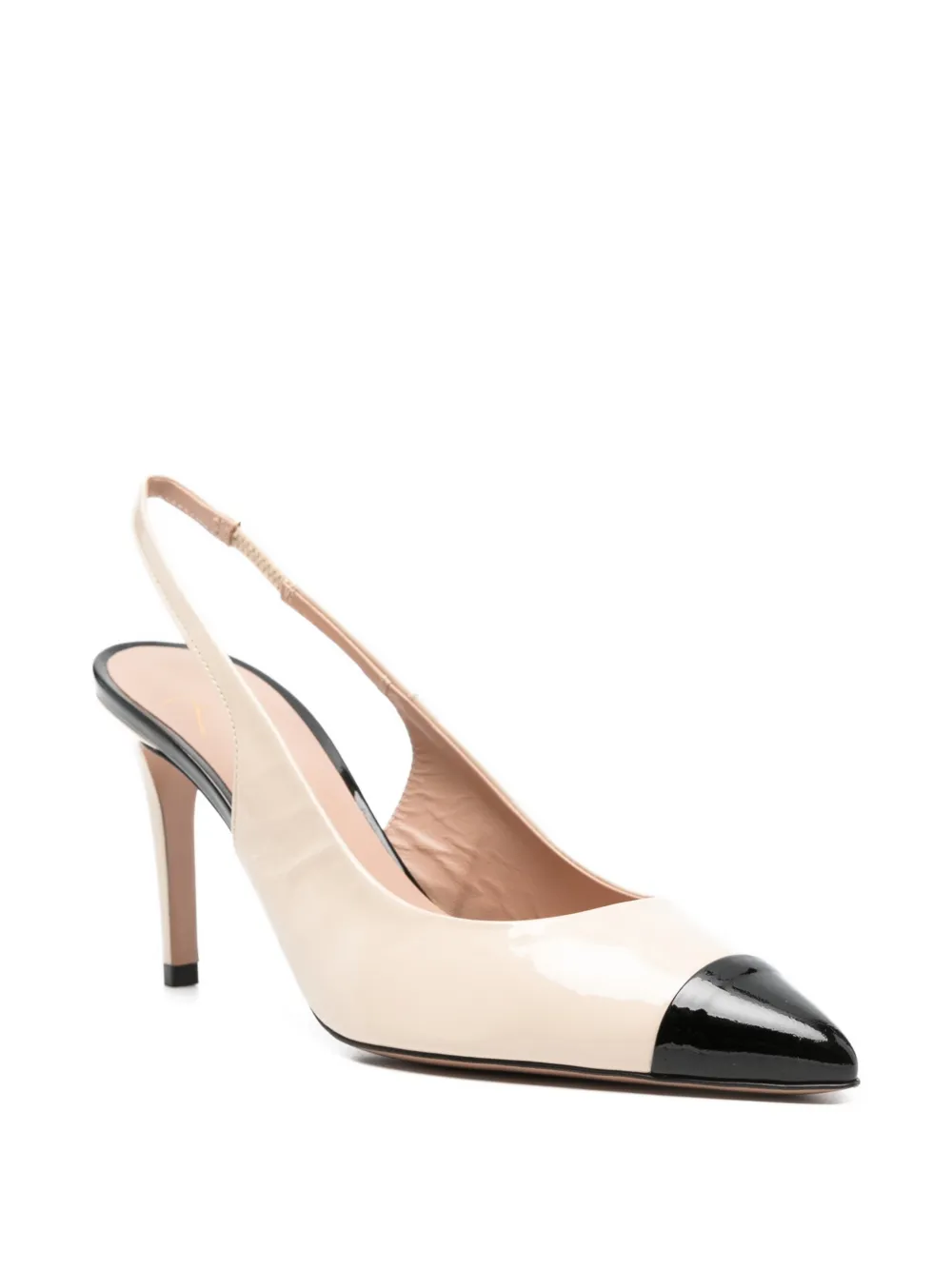 Roberto Festa contrast-cap-toe slingback sandals Beige
