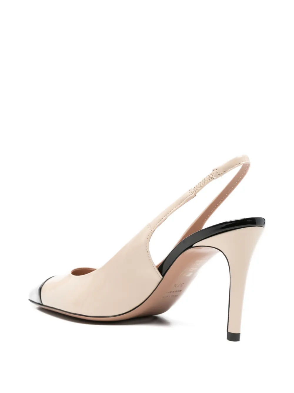 Roberto Festa contrast-cap-toe slingback sandals Beige