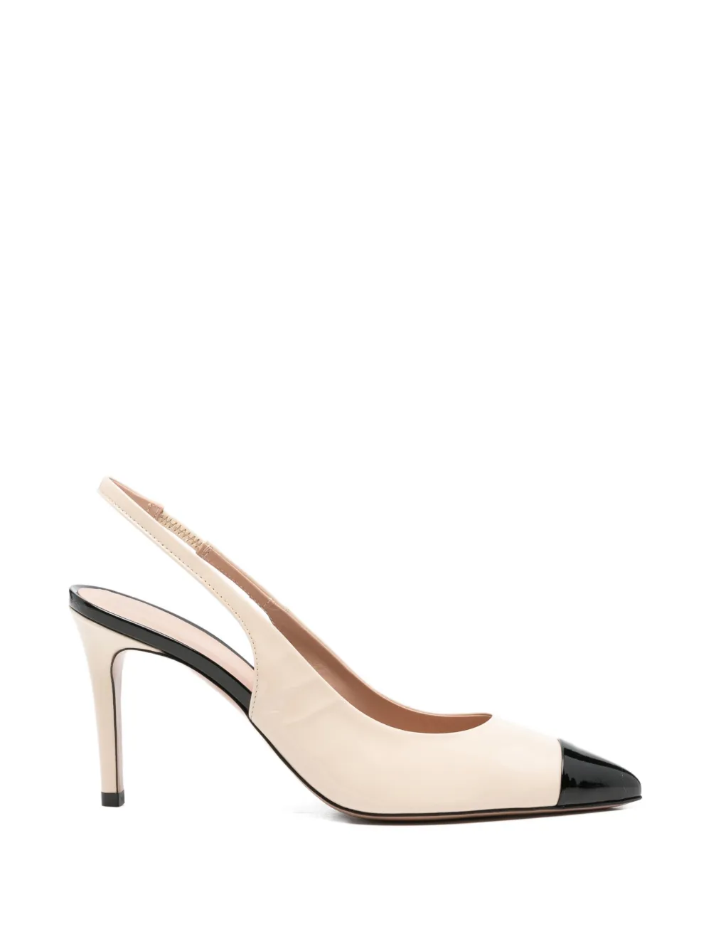 Roberto Festa contrast-cap-toe slingback sandals Beige