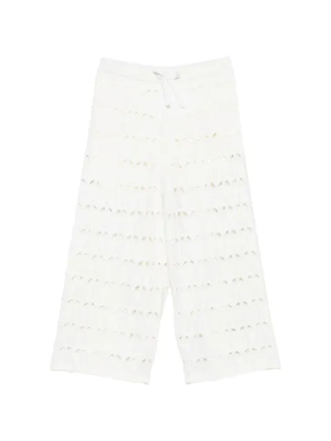 ZIMMERMANN Kids Awaken eyelet-detail drawstring trousers