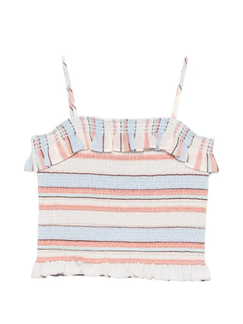 ZIMMERMANN Kids Daylight shirred ruffled top