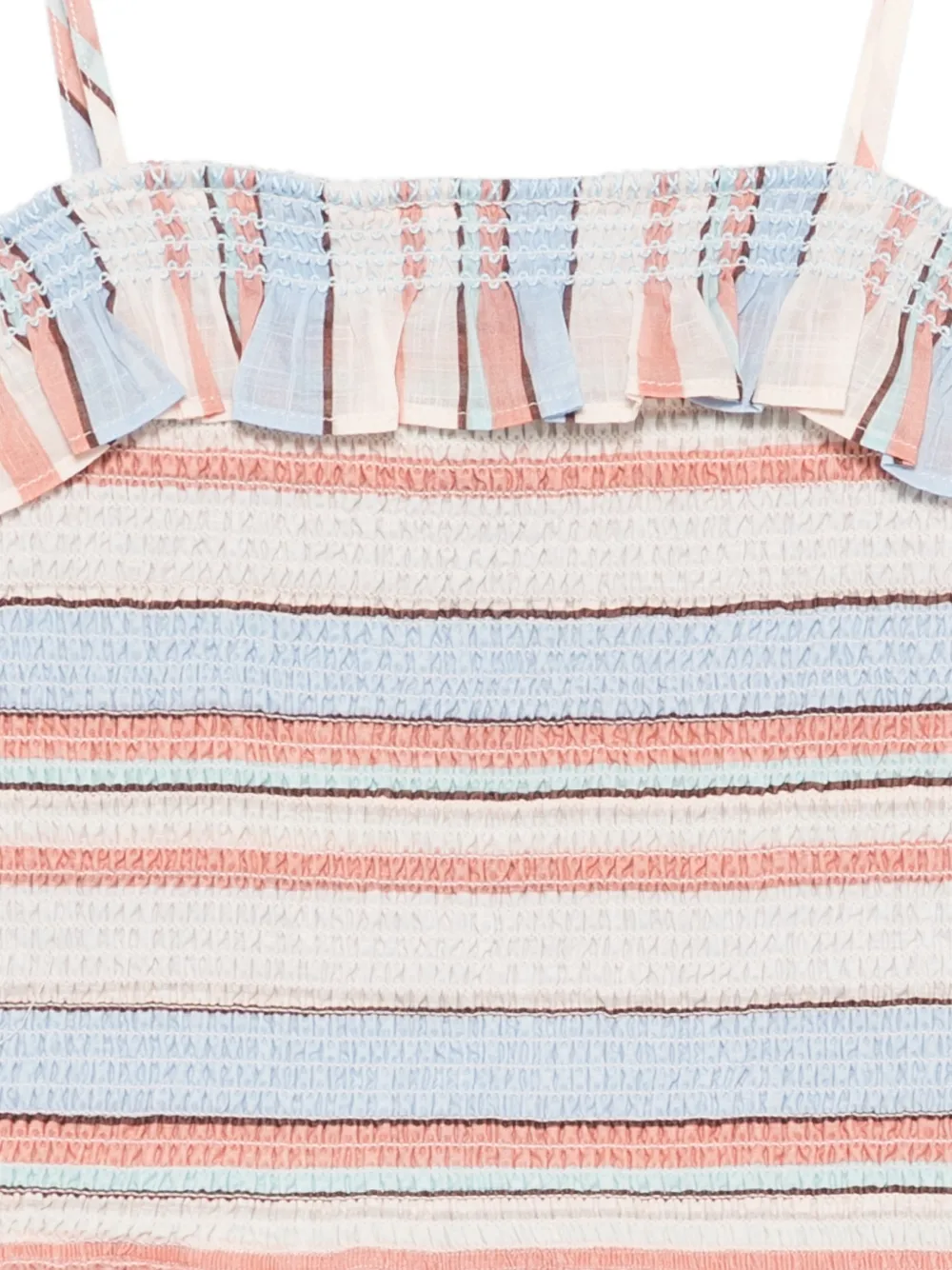 ZIMMERMANN Kids Daylight gelaagde top met ruches Beige