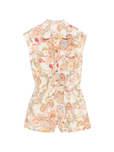 ZIMMERMANN Kids Daylight floral-print playsuit