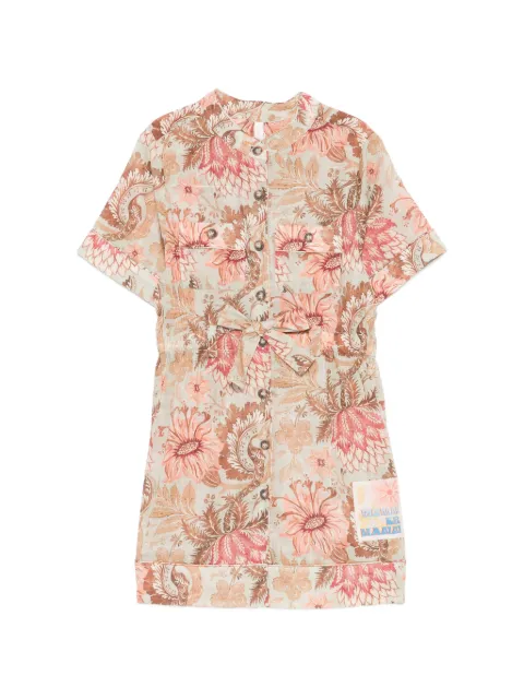 ZIMMERMANN Kids Daylight floral-print belted dress