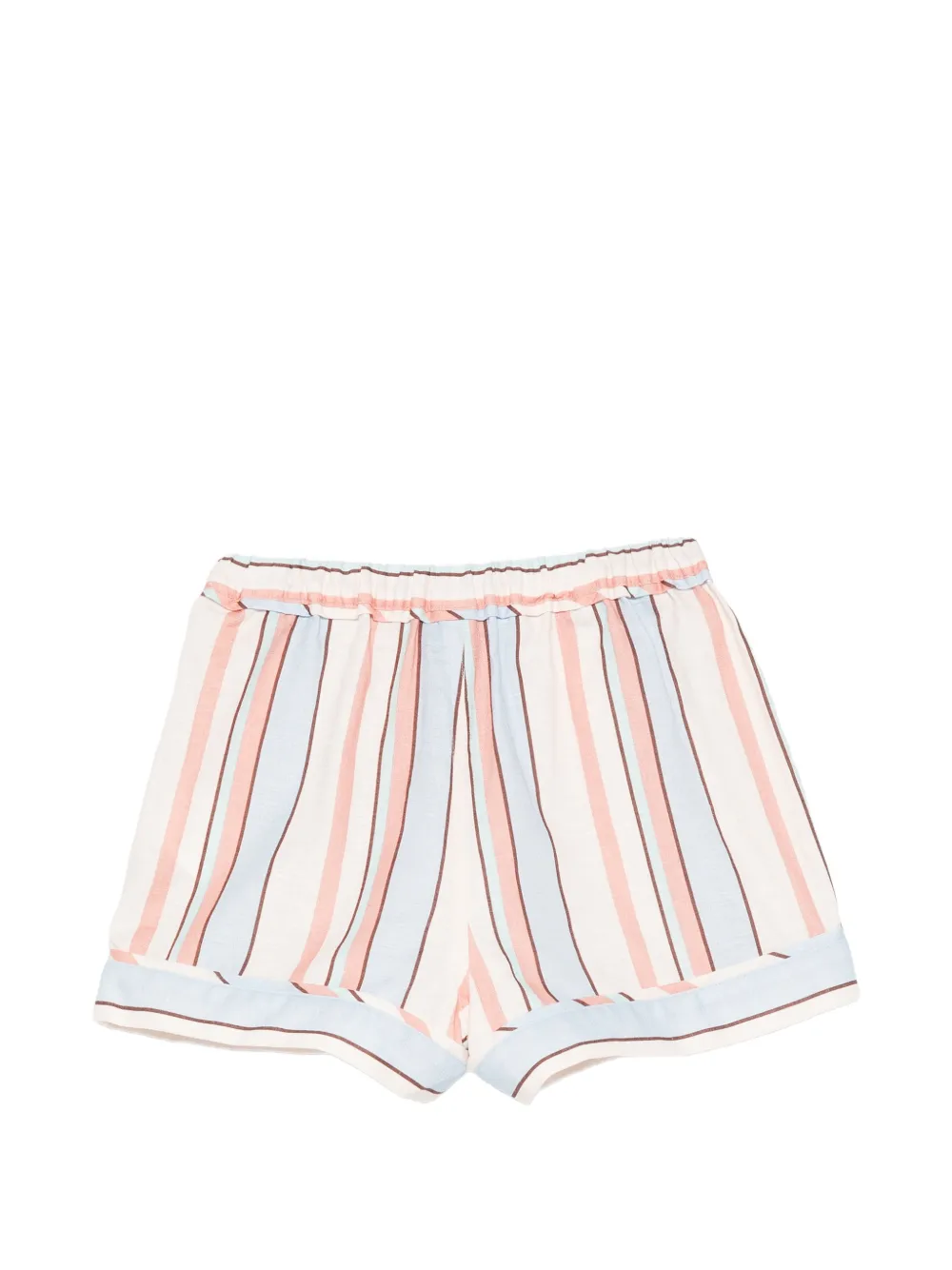 ZIMMERMANN Kids Daylight gestreepte shorts met elastische taille Beige